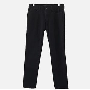 J BRAND BLACK SKINNY JEANS 910 SLV CONTRAST STITCHING SZ 28